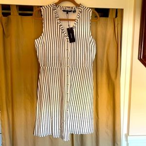 Vero Moda Dress, NWT Navy and White pinstripe